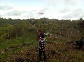 DRONE PENGUKUR PTSL MENGUDARA DI NGESTIREJO