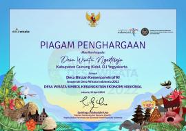 Desa Wisata Ngestirejo Raih Piagam Penghargaan ADWI 2022