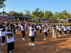 Pembukaan Festival Asmadewi Nyawiji diramaikan dengan Senam Bersama