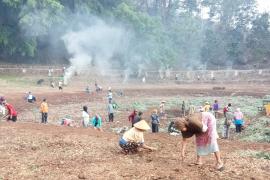 Warga Mrico Kerja Bakti di Telaga, Jaga Kebersihan dan Kelestarian Lingkungan